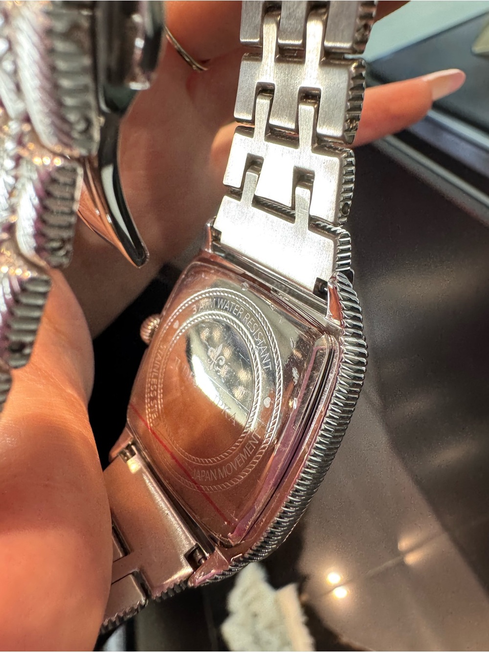 New Judith Ripka Stainless Steel Mother of Pearl Cushion Watch - Picture 6 of 6